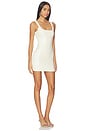 view 2 of 4 Knit Bodycon Mini Corset Dress in Ivory