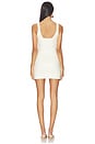 view 3 of 4 Knit Bodycon Mini Corset Dress in Ivory