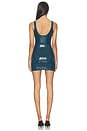 view 3 of 4 Knit Bodycon Mini Corset Dress in Calypso