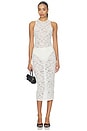 view 1 of 4 Le Stretch Lace Racer Tank Dress in Ivory