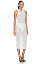 view 2 of 4 Le Stretch Lace Racer Tank Dress in Ivory