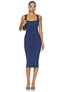 view 1 of 3 VESTIDO ORGANIC COTTON SCOOP NECK in Midnight Navy
