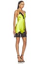 view 2 of 5 Juliet Lace Mini Slip in Lime Punch