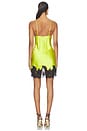 view 5 of 5 Juliet Lace Mini Slip in Lime Punch
