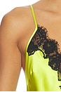 view 6 of 5 Juliet Lace Mini Slip in Lime Punch