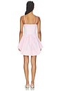 view 3 of 4 Short Button-up Garter Dress in Bubblegum Stripe