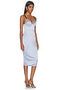 view 2 of 3 Bebe Midi Slip Dress in Ice Queen & Black Straps