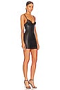 view 2 of 4 Faux Leather Bebe Mini Slip Dress in Black