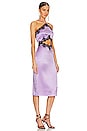 view 2 of 3 Silk And Lace Halter Slip Dress in Light Lilac
