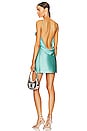 view 1 of 4 Crystal Low Back Mini Slip Dress in Bright Jade
