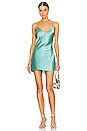 view 2 of 4 Crystal Low Back Mini Slip Dress in Bright Jade