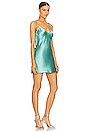 view 3 of 4 Crystal Low Back Mini Slip Dress in Bright Jade