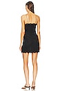 view 3 of 4 Mesh And Lace Mini Dress in Black