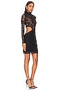 view 2 of 3 Lace Cutout Mini Dress in Black