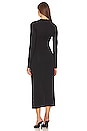 view 3 of 3 Midi Dress With Side Snaps in Black