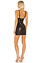 view 3 of 3 Leather Mini Slip Dress in Black