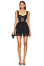 view 1 of 3 Lace Flare Dress in Black