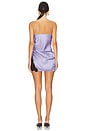 view 3 of 3 ROBE ACID WASH SILK RUCHED HIGH LEG in Lilac Acid Wash