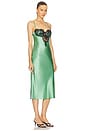 view 2 of 3 Frankie Lace Cupped Slip Dress in Pixel Green