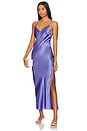 view 1 of 3 Maxi High Slit Slip Dress in Periwinkle