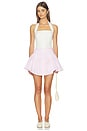view 5 of 6 Poplin Garter Skort in Bubblegum Stripe