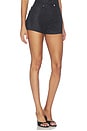 view 2 of 6 Lace Denim Short in Black
