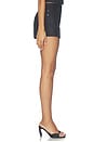 view 4 of 6 Lace Denim Short in Black
