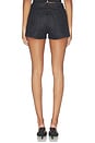 view 5 of 6 Lace Denim Short in Black