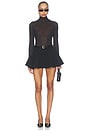 view 6 of 6 Flared Skort in Black