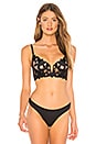 view 2 of 5 Lily Lace Long Line Demi Bra in Black