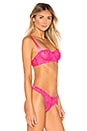 view 2 of 4 Chateau Lace Balconette Bra in Gia Pink