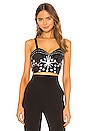 view 1 of 5 Embellished Unstructured Bustier in Black