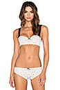 view 1 of 4 Crochet Lace Balconette Bra in White