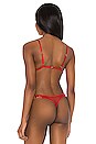 view 3 of 4 Violet Triangle Bra in Rouge