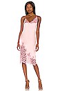view 1 of 3 Orchid Embroidery Slip Dress in Pink Lady
