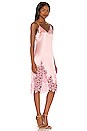 view 2 of 3 Orchid Embroidery Slip Dress in Pink Lady