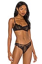 view 1 of 4 Orchid Lace Illusion Bra in Black