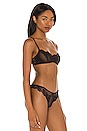 view 2 of 4 Orchid Lace Illusion Bra in Black