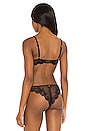 view 3 of 4 Orchid Lace Illusion Bra in Black