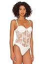 view 4 of 6 Bouquet Lace and Silk Bodysuit in Ivory