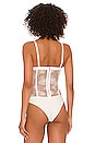 view 5 of 6 Bouquet Lace and Silk Bodysuit in Ivory