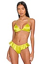 view 1 of 4 BRASSIÈRE LUXE TRIANGLE in Lime Punch