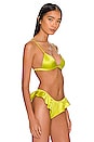 view 2 of 4 BRASSIÈRE LUXE TRIANGLE in Lime Punch