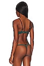 view 3 of 4 Lily Embroidery Plunge Demi Bra in Evergreen