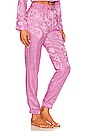view 2 of 4 Pajama Track Pant in Azalea Paisley Jacquard