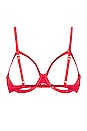 view 2 of 2 SOUTIEN-GORGE LUXE OUVERT in Rouge