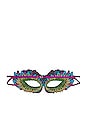 view 2 of 2 Carnival Embroidery Eye Mask in Multi