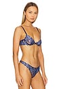 view 2 of 4 Lily Demi Bra in Starry Blue Gingham