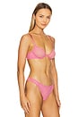 view 2 of 4 Le Stretch Multifit Demi Bra in Pink Cadillac