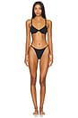 view 4 of 4 Le Stretch Multifit Micro G-string in Black